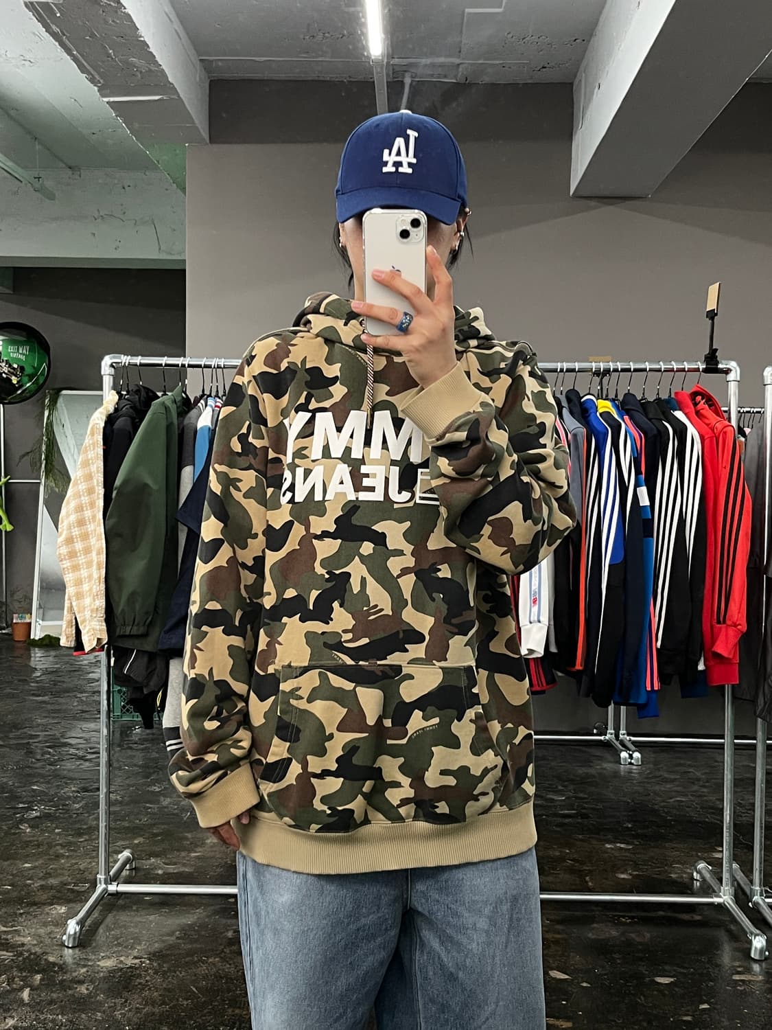 타미힐피거 카모플라주 후드 티셔츠 상품이미지3
