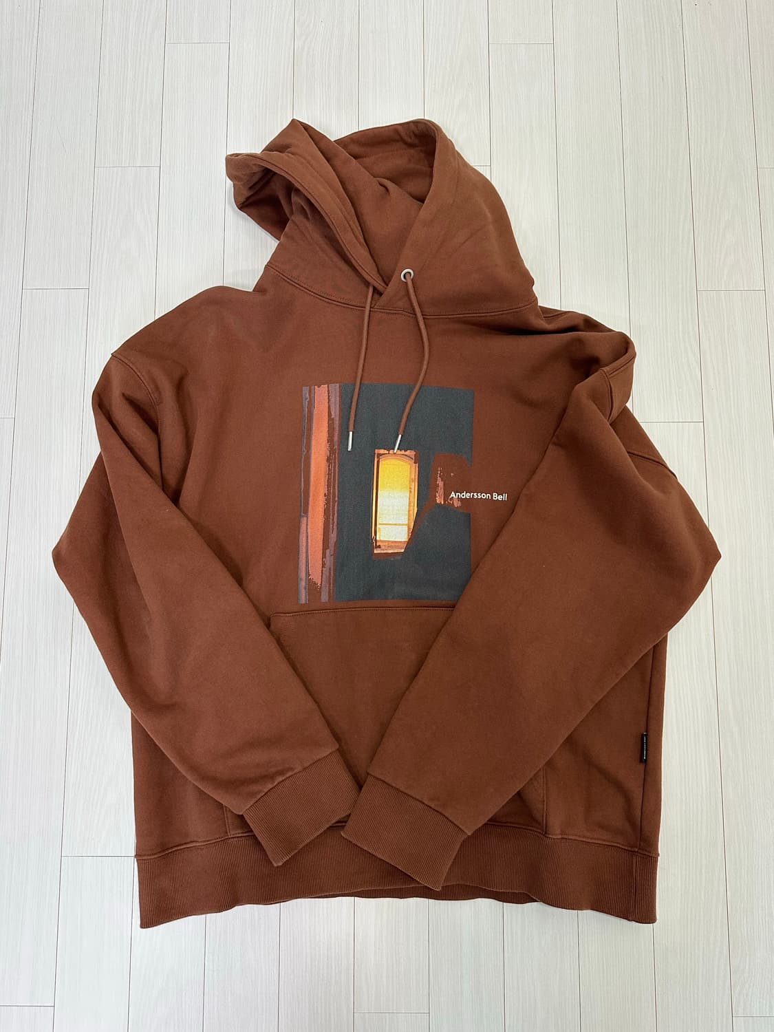 [XL] 앤더슨벨 필름 아카이브 후드티 (브라운) 상품이미지1