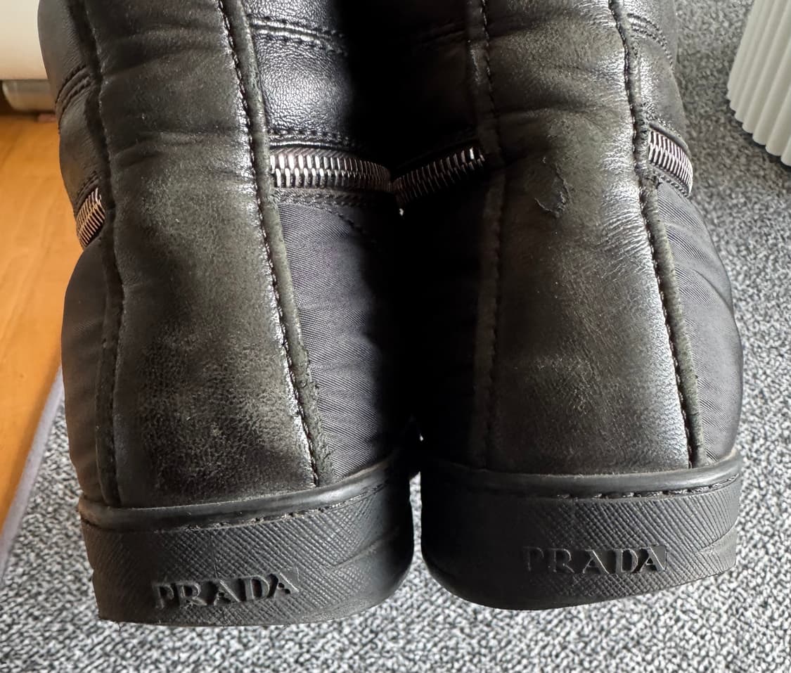 프라다 레더 하이탑 상품이미지6