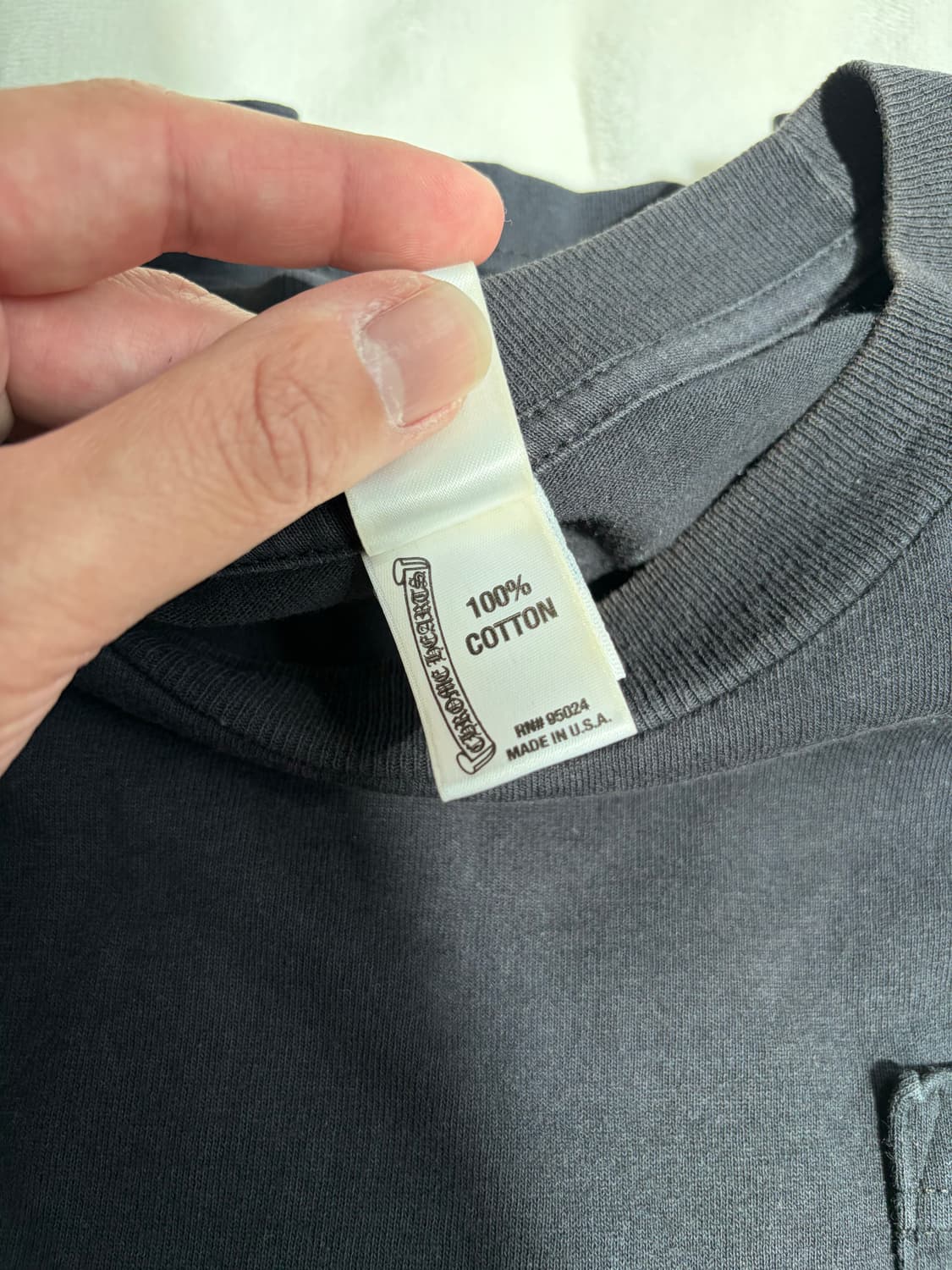 [M/95] 크롬하츠 로스앤젤레스 플로랄 롱슬리브 블랙 상품이미지8