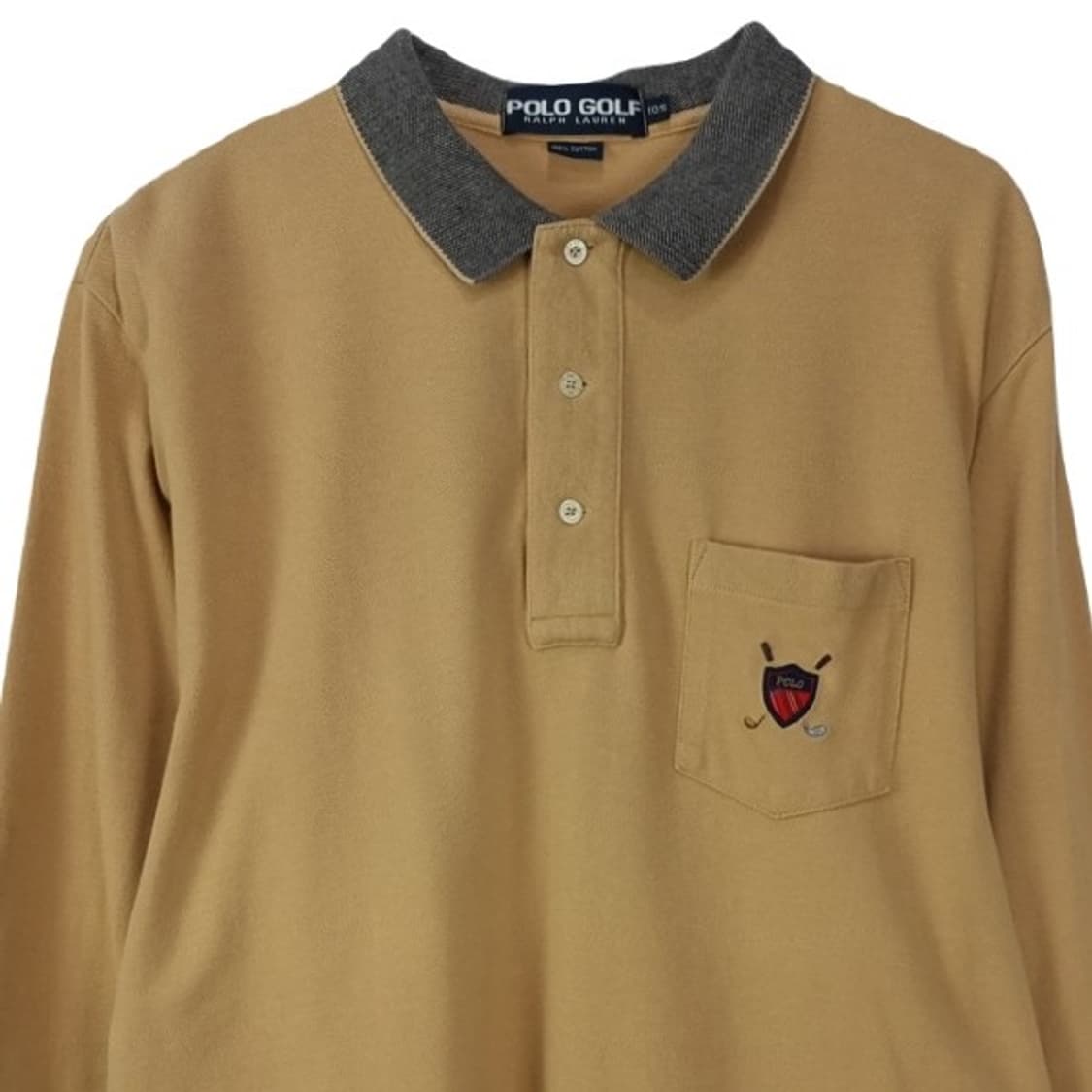 [폴로 랄프로렌] 빈티지 골프 긴팔 카라티 베이지 M19617 상품이미지4