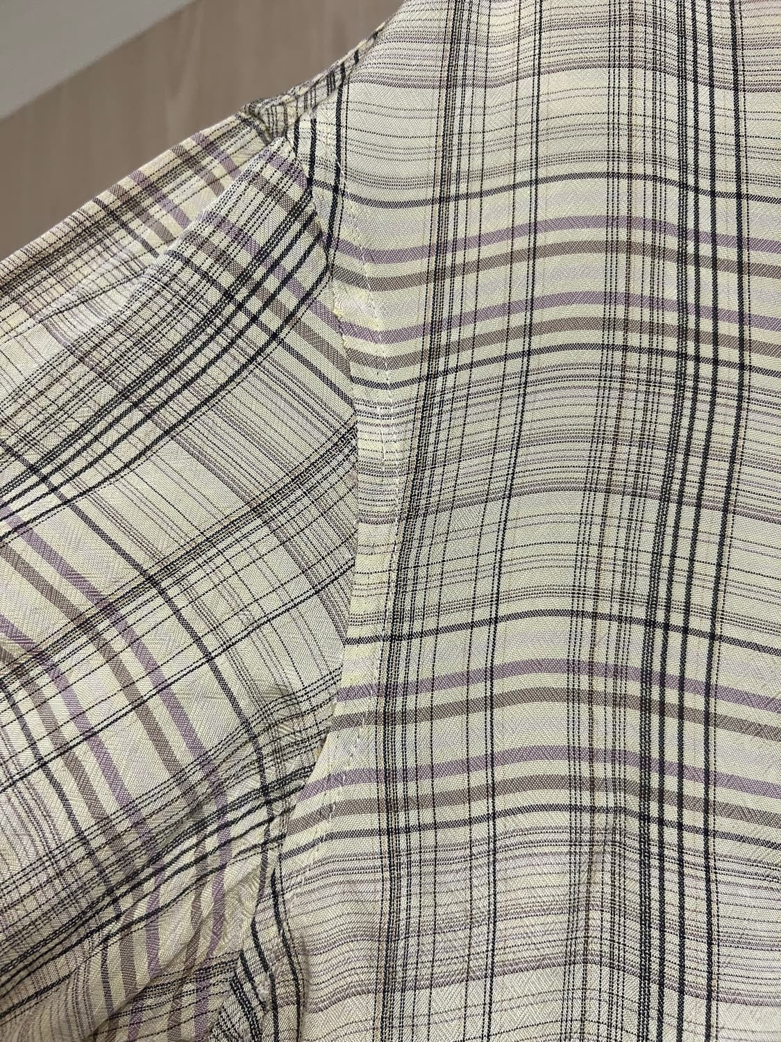 [판매완료]르메르/20SS 멀티컬러 컨버터블 체크셔츠/46 상품이미지9