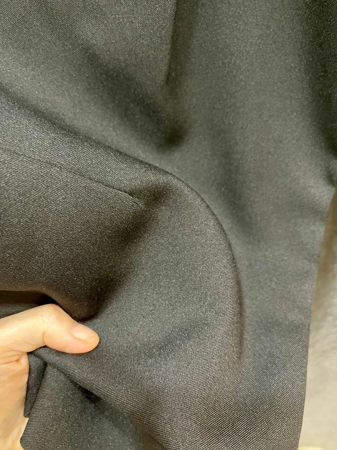 LOVE YOU MORE/ 도매택 절개세미와이드 슬랙스 블랙 /S 상품이미지6