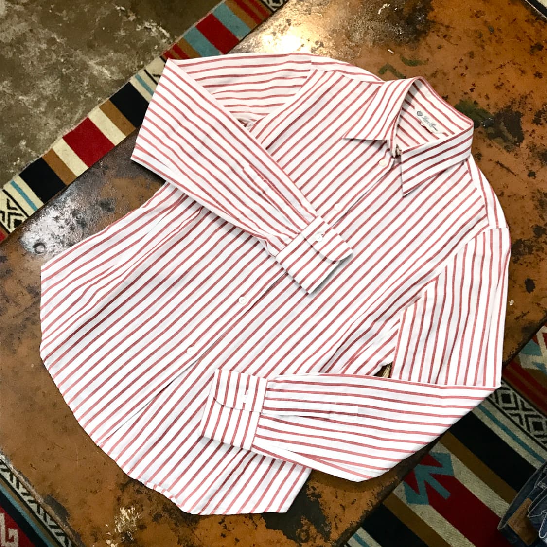 LORO PIANA 로로피아나 레드 스트라이프 린넨 셔츠 여성 55  상품이미지2