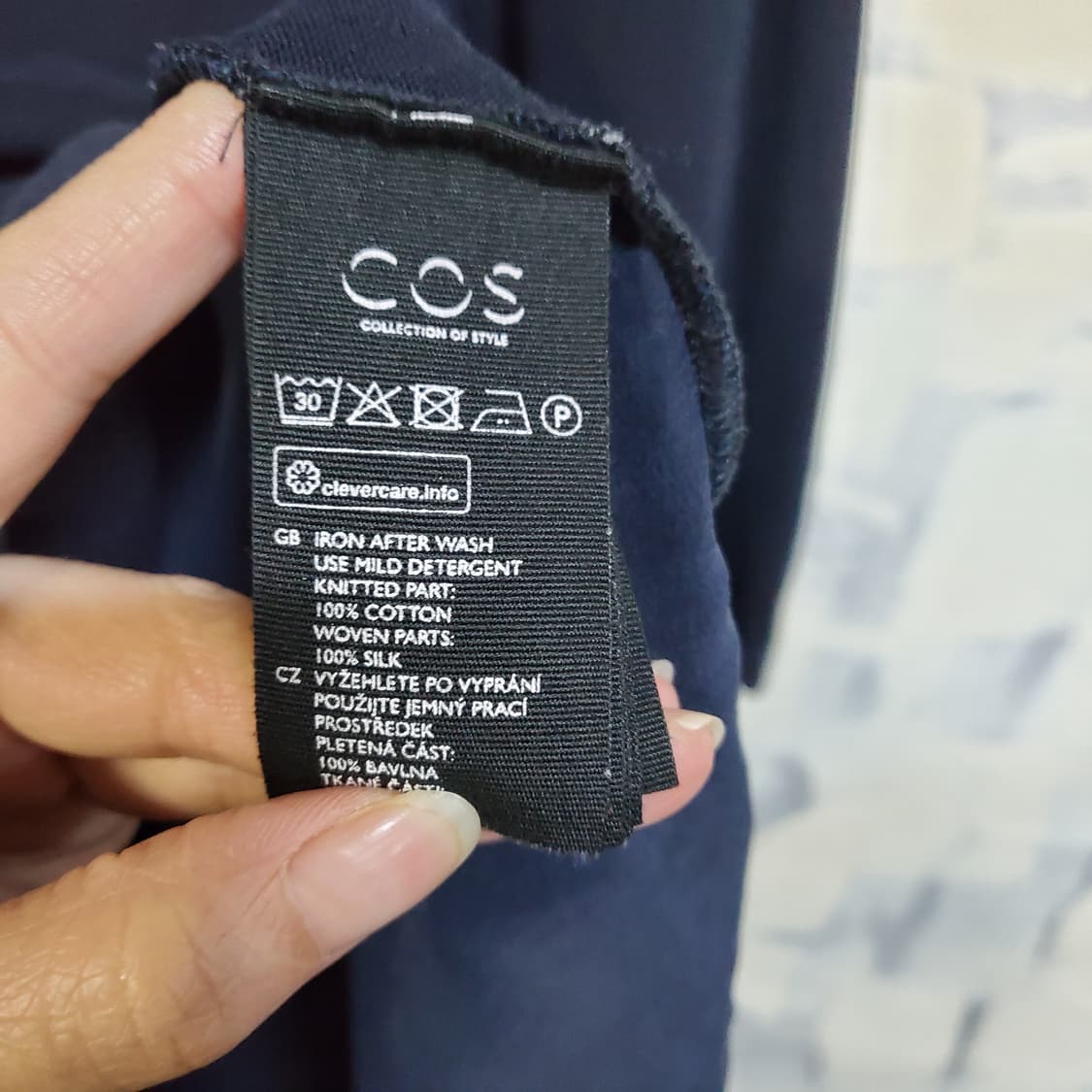 COS 코스 네이비 롱 슬리브  상품이미지4