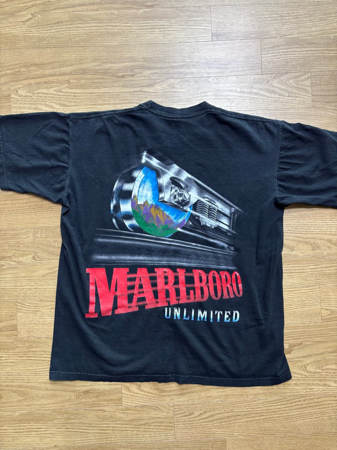 90s 빈티지 말보로 Unlimited Train 티셔츠 XL 상품이미지2