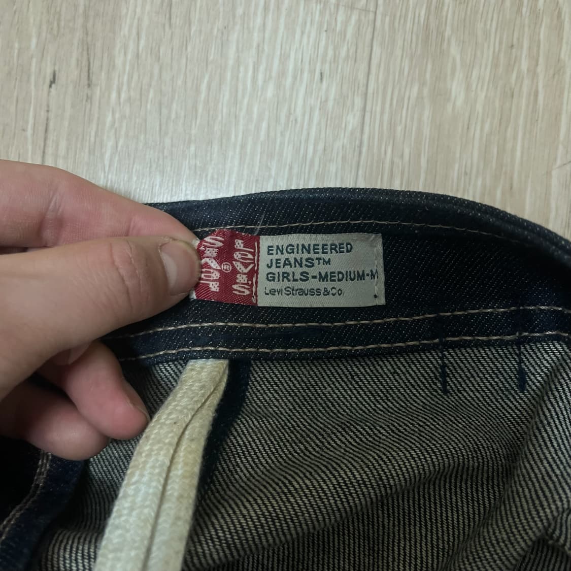 리바이스 엔지니어드진 여성 데님 롱 스커트 치마 M  상품이미지6