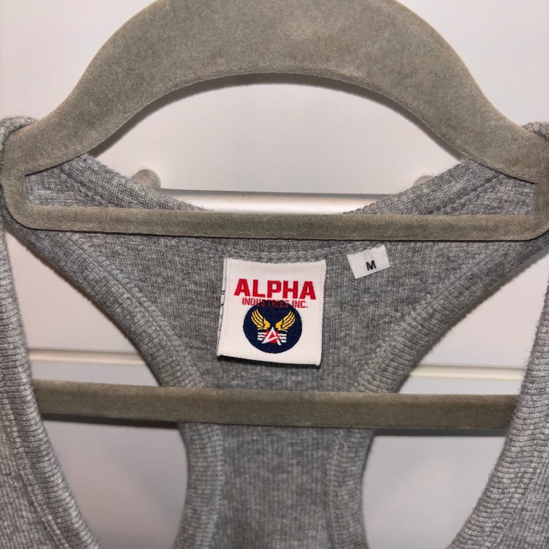 ALPHA INDUSTRIES 그레이 미군 나시 상품이미지3