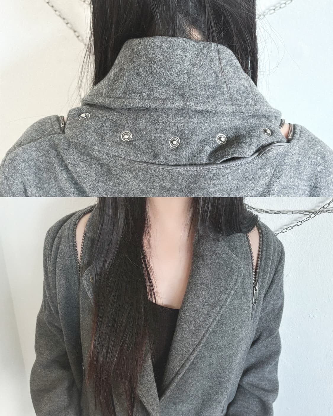 11AW 마틴 마르지엘라 6 디태쳐블 칼라 울 코트 상품이미지1