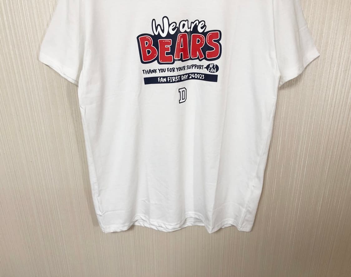 KBO 두산베어스 2024 팬 퍼스트 데이 반팔티셔츠 2XL 상품이미지4