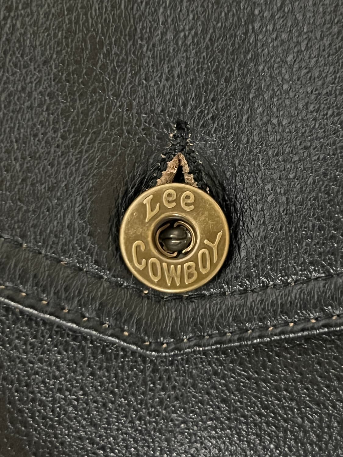 리 레더 자켓 40 / 카우보이 가죽 트러커 웨스턴 rrl 더블알엘 상품이미지3