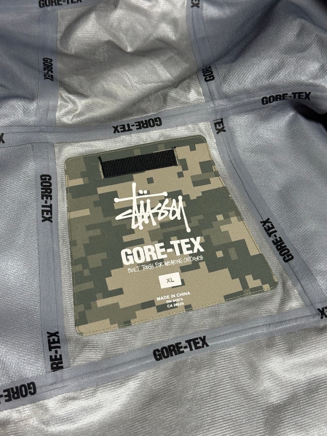 [XL] 스투시 고어텍스 가이드 쉘 자켓 디지 카모 카키 상품이미지8