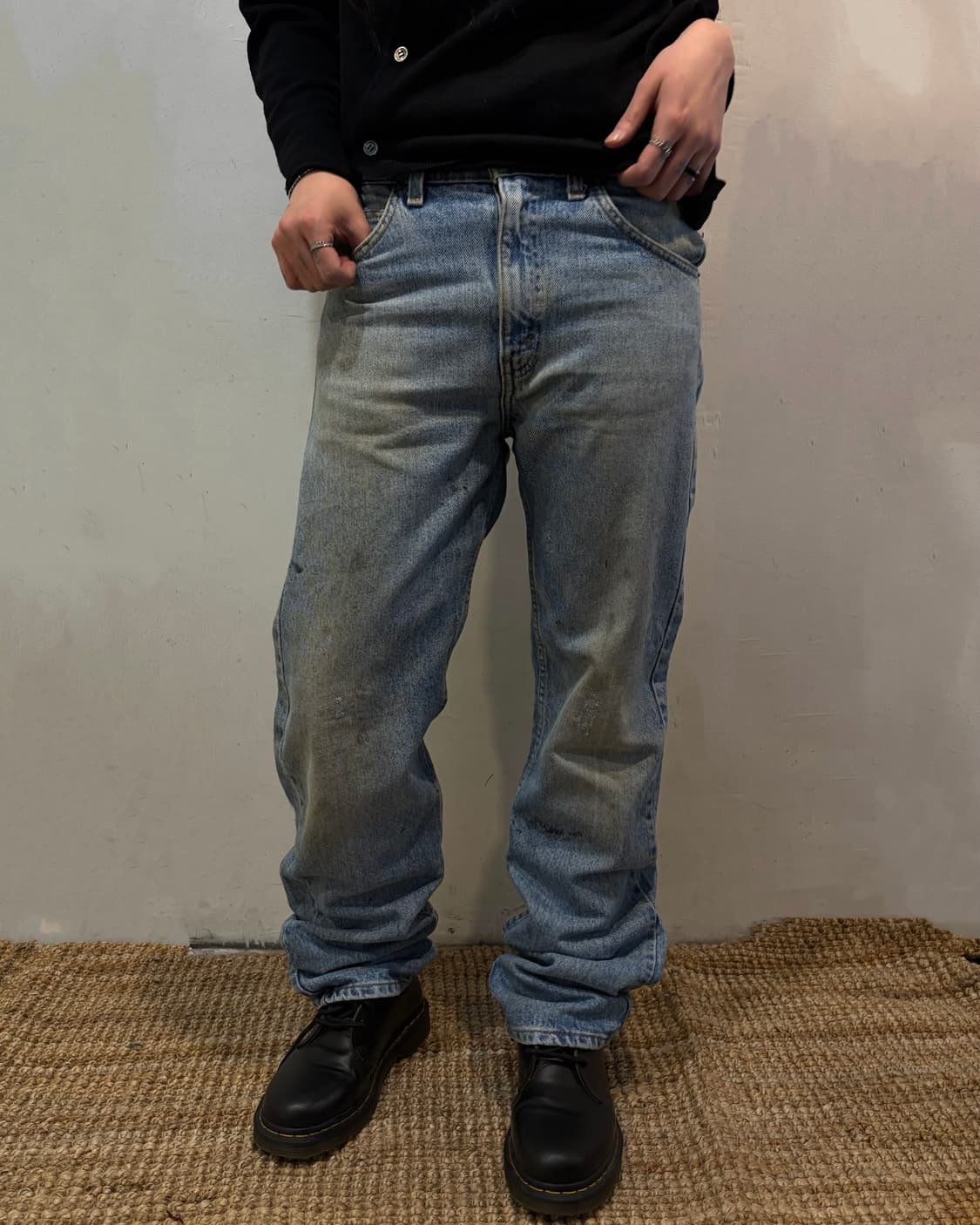 00s LEVIS 505 orange tab denim work pant 상품이미지1