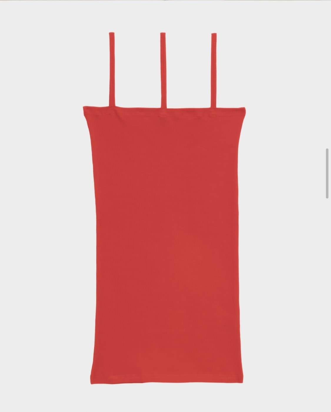Baserange Nida Tank Cotton Rib (Red) 상품이미지3