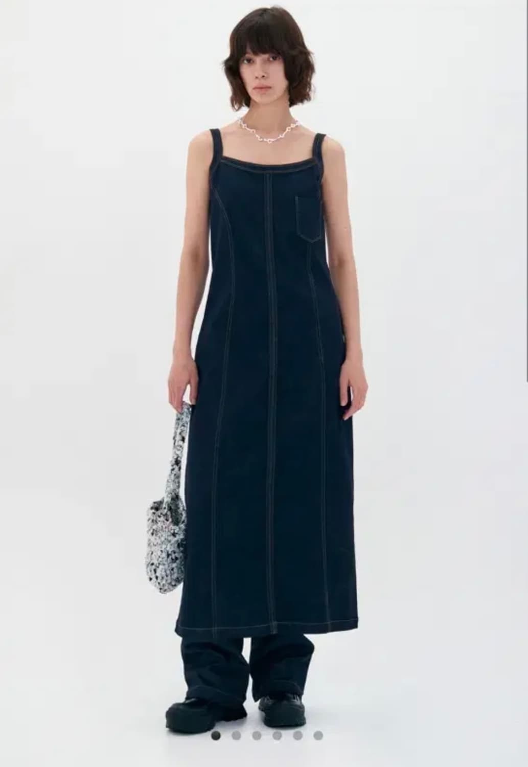 Low Classsic Slim Fit Denim Dress 상품이미지1