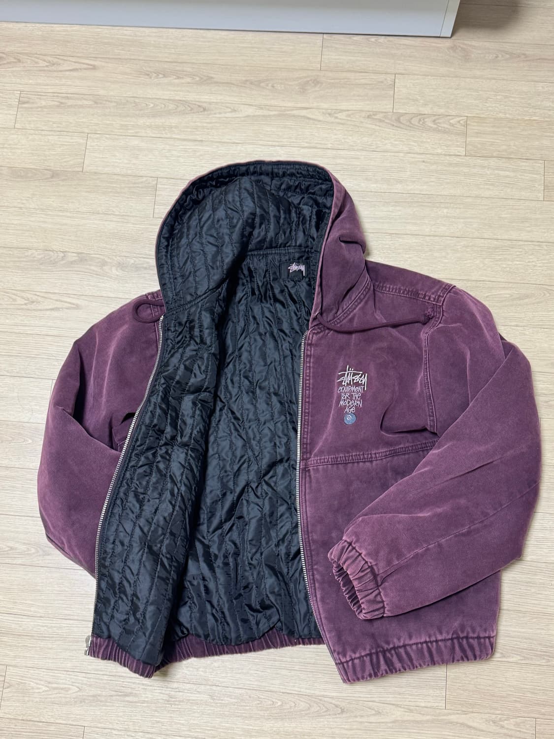 스투시 canvas insulated work jacket 퍼플 상품이미지3
