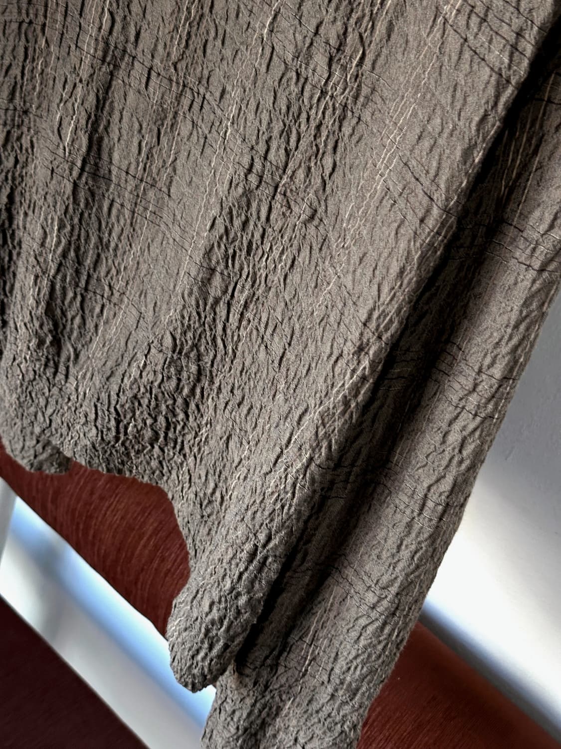 Shirring design check blouse shirt 상품이미지3