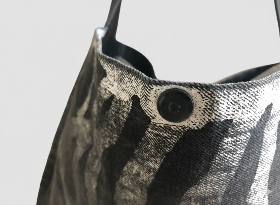 캐피탈 14온즈 데님 본 프린팅 북백 상품이미지3