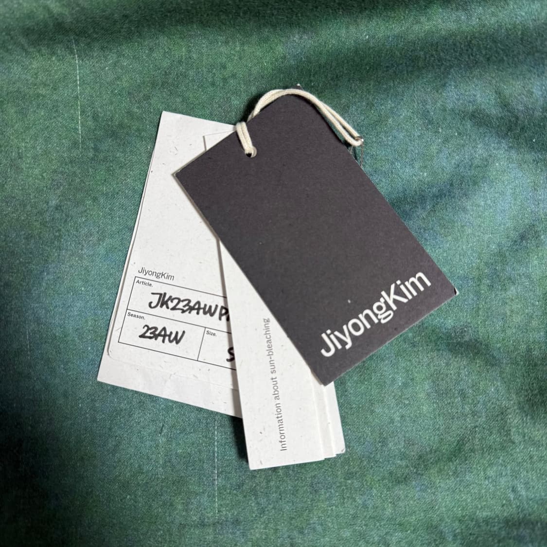 [S]JiyongKim 지용킴 23AW 선 블리치 더블 니 팬츠 상품이미지10