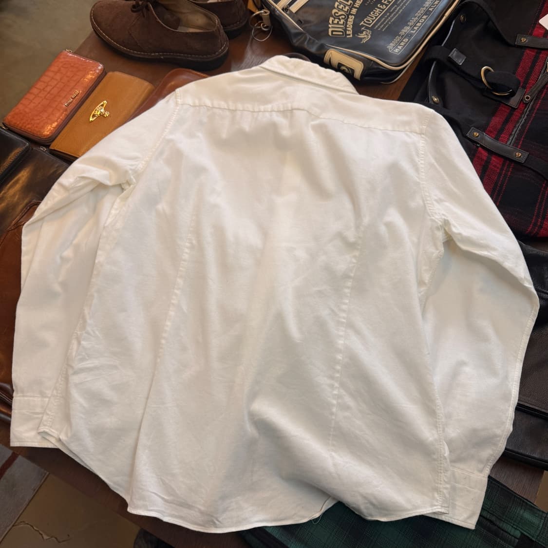 EDIFICE 프렌치 셔츠 XL 일본생산 화이트 셔츠 상품이미지4