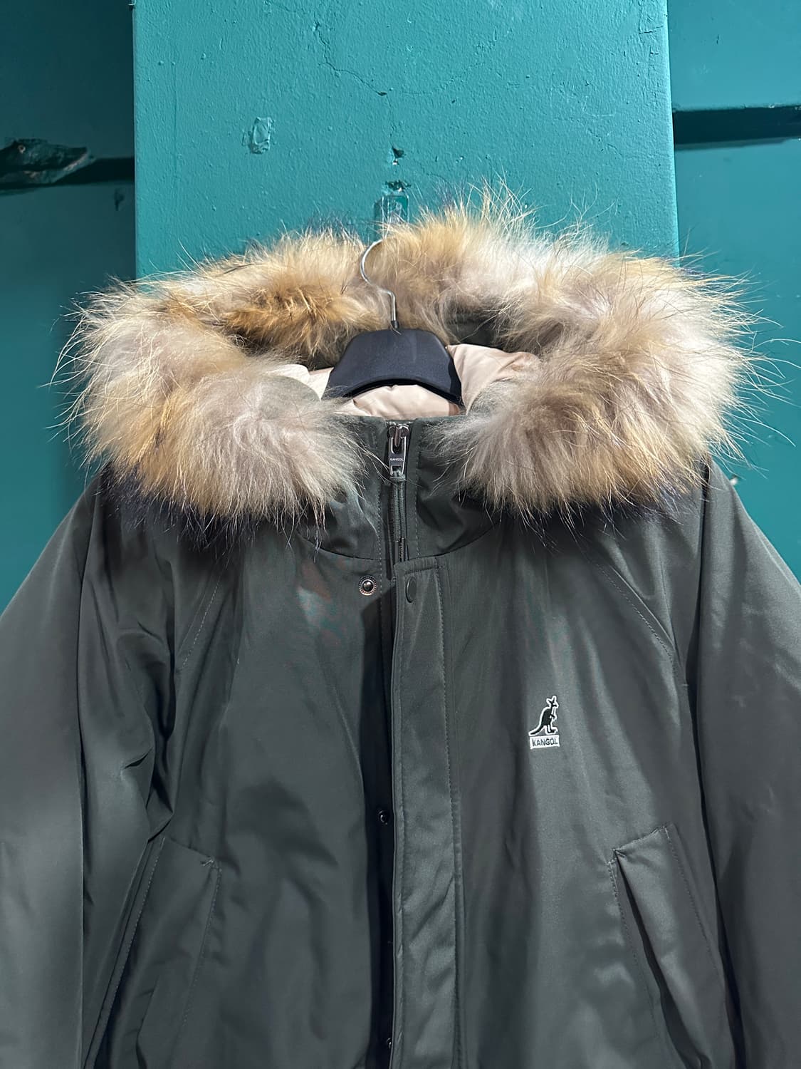 캉골 패딩 카키 XL 상품이미지2