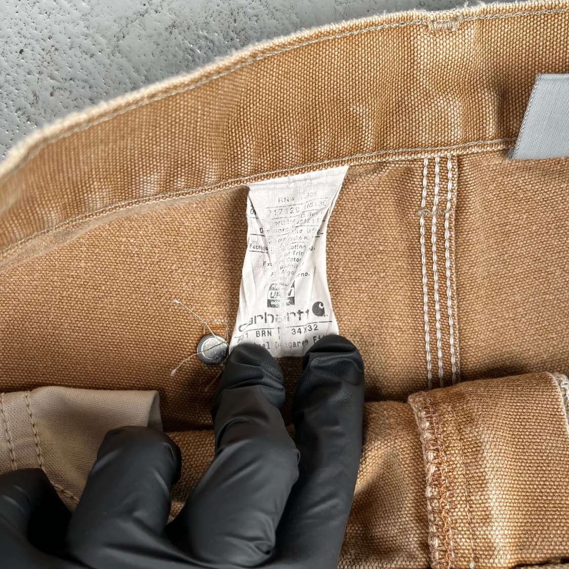 칼하트 브라운 더블니 카펜터 팬츠 B01BRN 상품이미지5