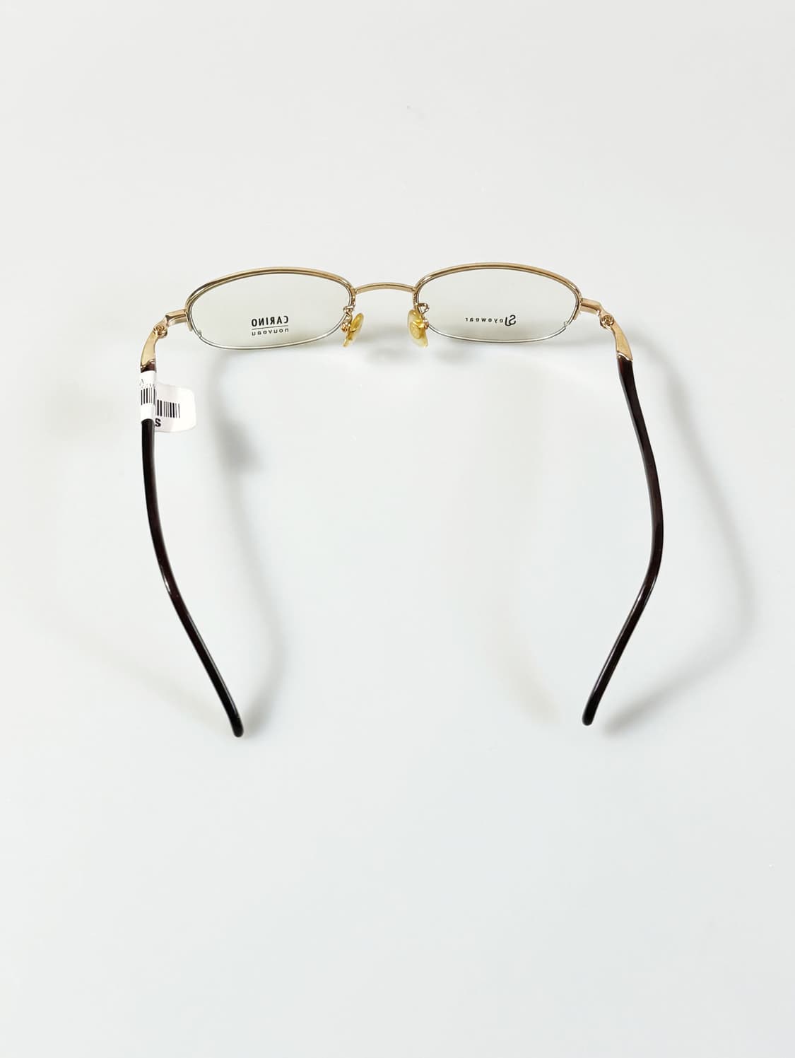 서전 SJ CARINO 골드 스퀘어 반무테 빈티지 안경 상품이미지5