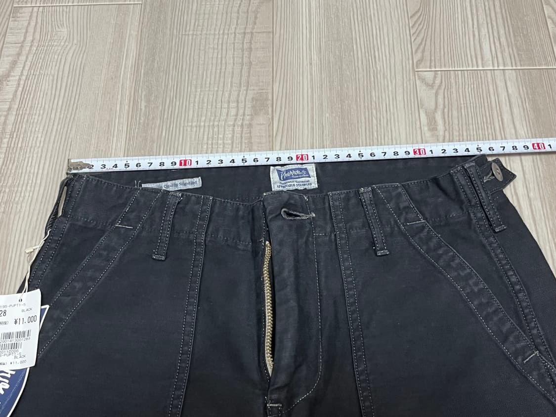[28] 페로우즈 퍼티그팬츠 베이커팬츠 블랙 상품이미지4