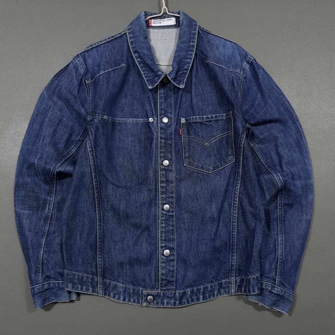 90s 리바이스 LEJ 1세대 엔지니어드 진 데님 트러커 청자켓 M 희귀 상품이미지1