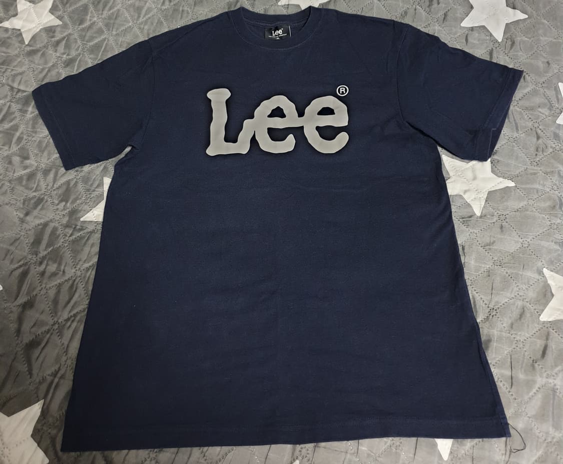 LEE 빅 레터링 로고 반팔티 네이비 (M) 상품이미지1