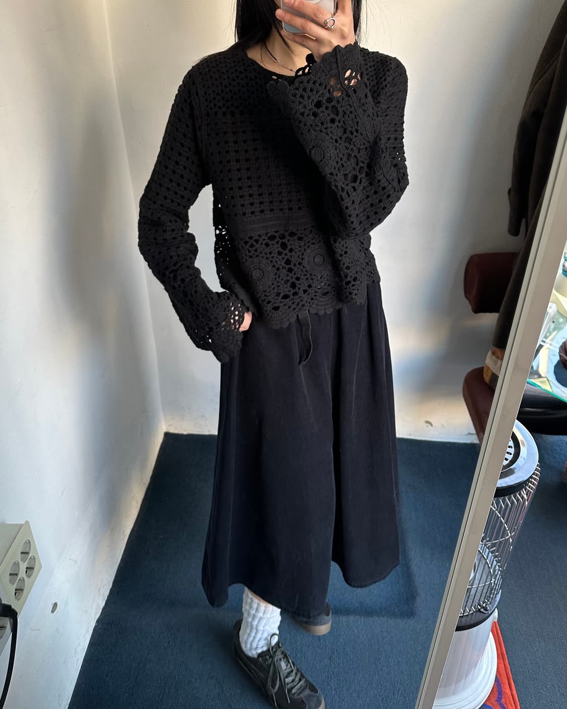 Buckle strap corduroy skirt 상품이미지6