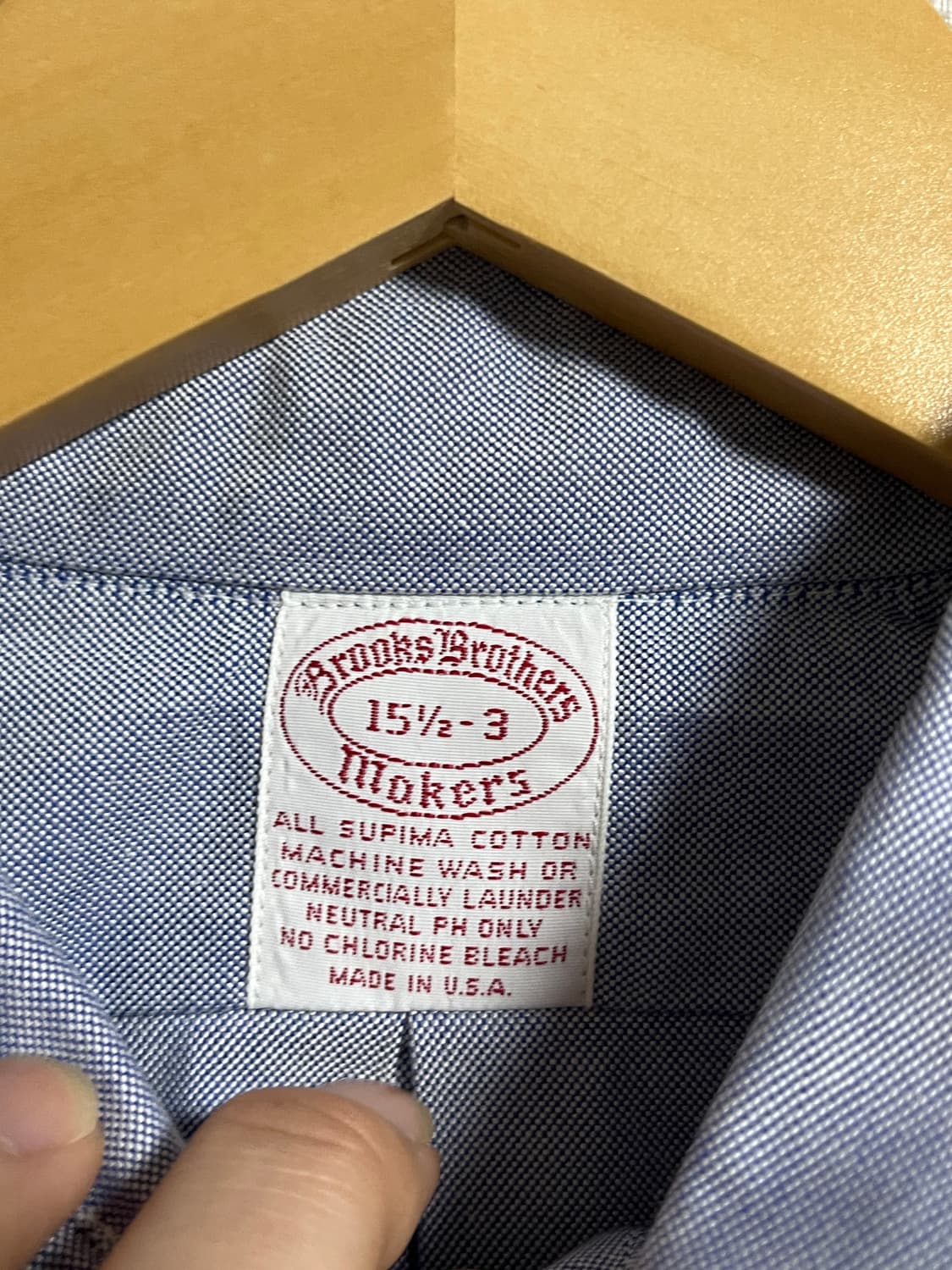 새상품 브룩스브라더스 수피마코튼 셔츠 XL 상품이미지4