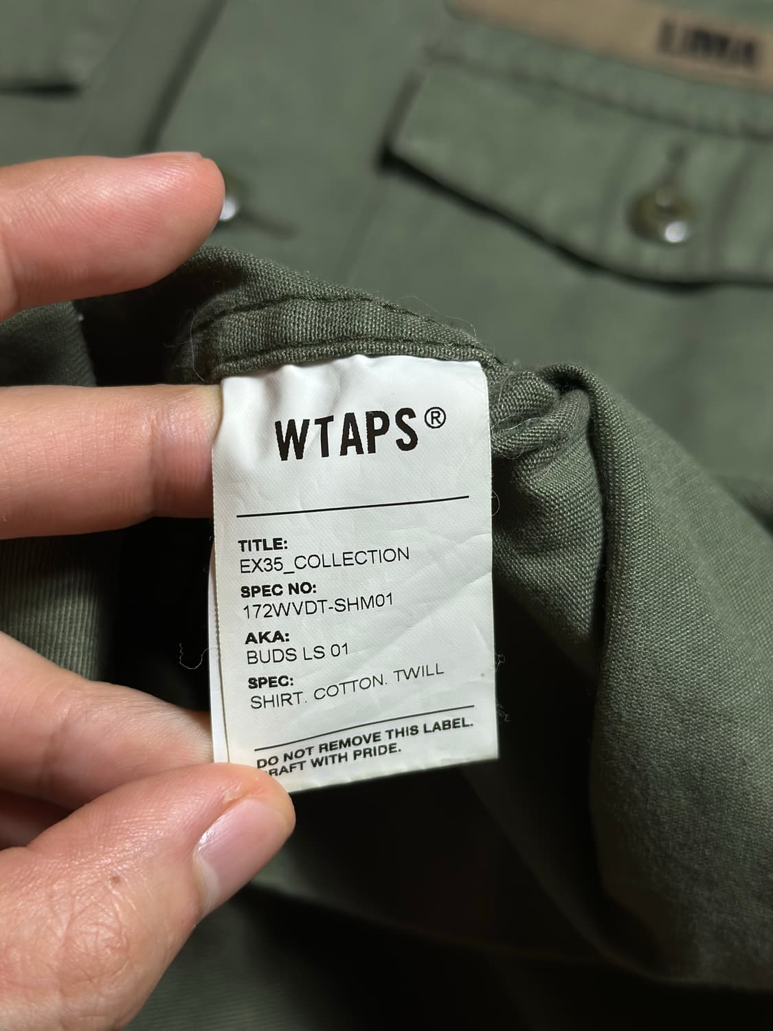 Wtaps 더블탭스 퍼티그 셔츠 3 상품이미지7