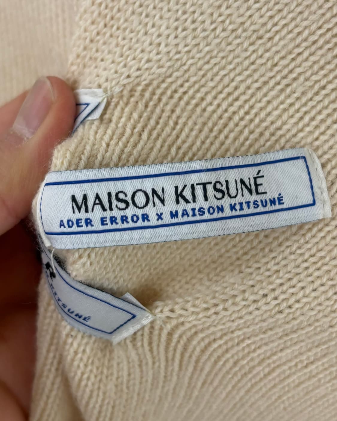 아더에러 x 메종 키츠네 블루 폭스 울 니트 상품이미지7