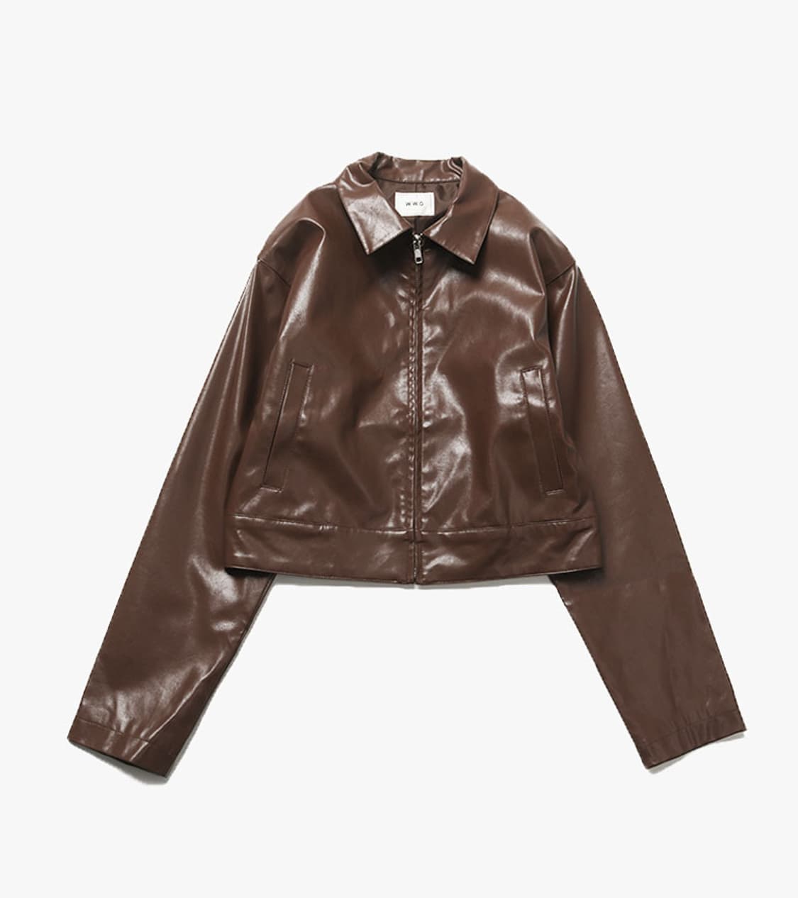 WHO’S WHO GALLERY - CROP LEATHER JACKET 상품이미지1