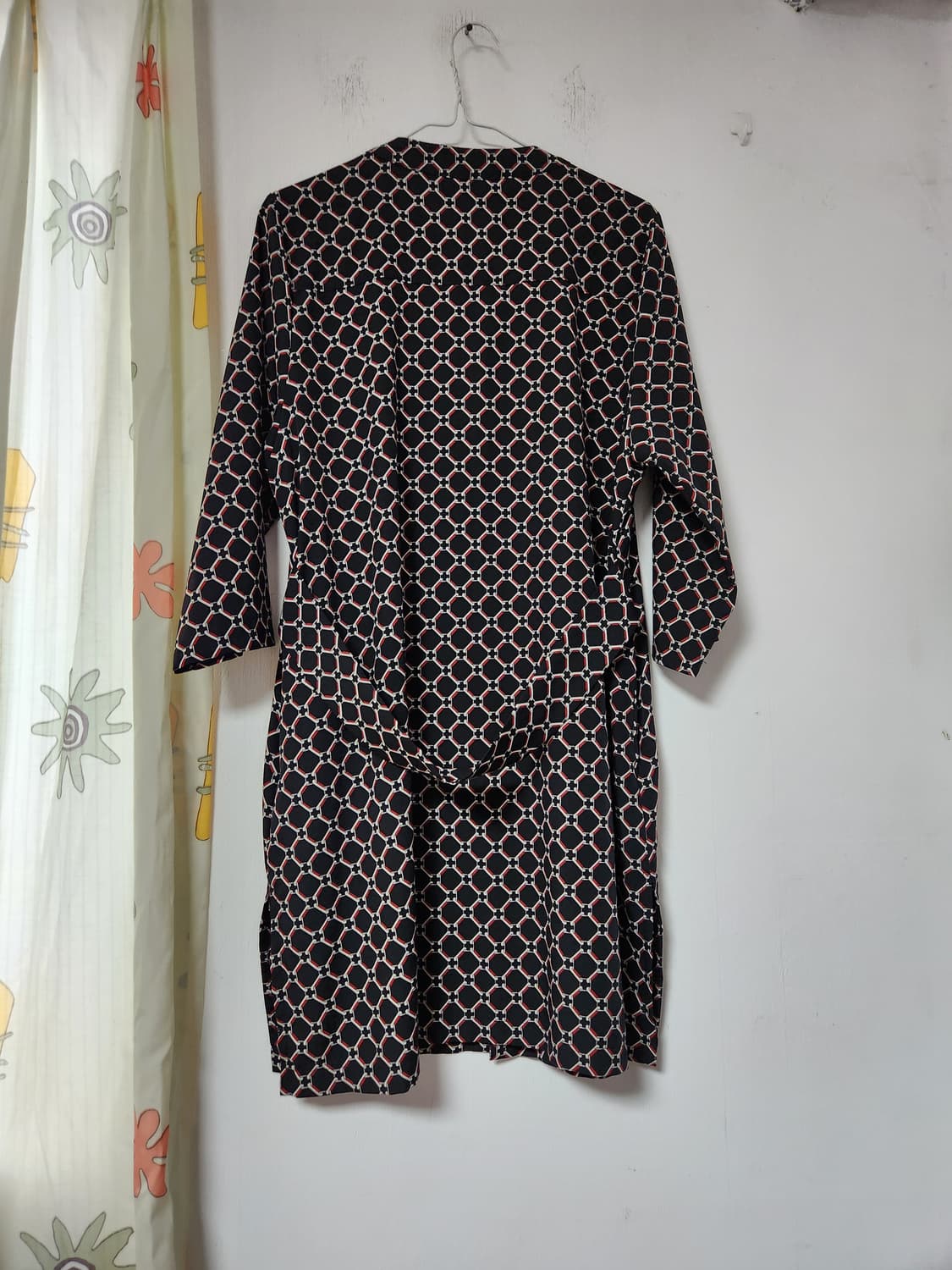 앤디앤카렌 패턴 블랙 롱 셔츠 원피스 F 상품이미지2