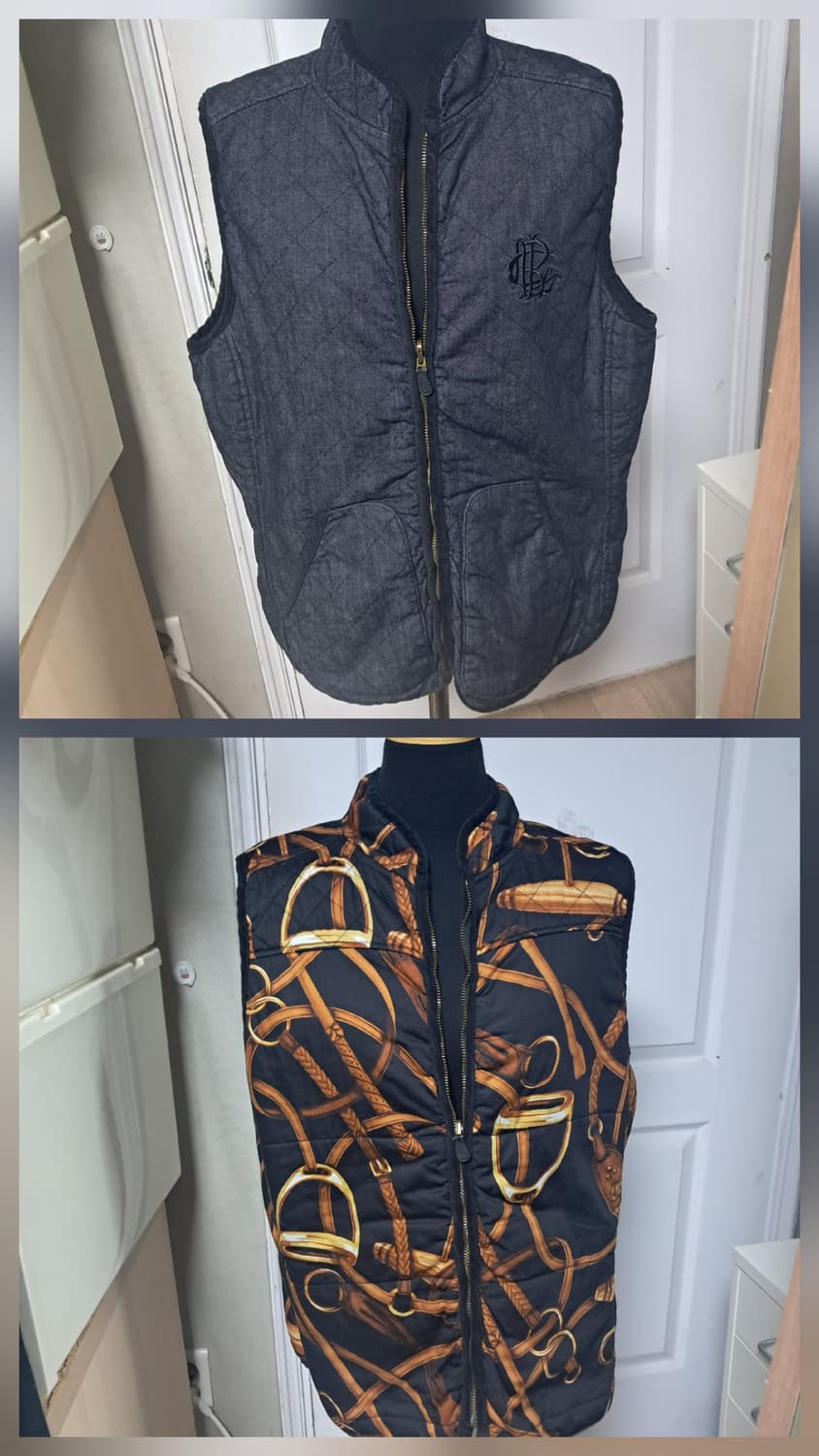 폴로 랄프로렌 양면 리버시블 퀼팅 조끼 베스트 XL 약 66~77 상품이미지1