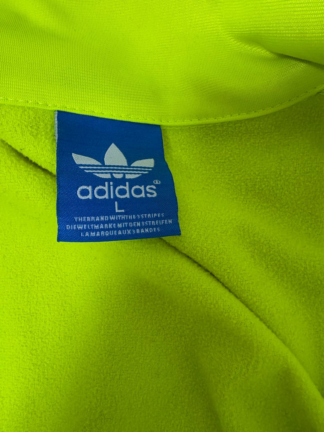 아디다스 형광 트랙탑 져지 L 상품이미지3