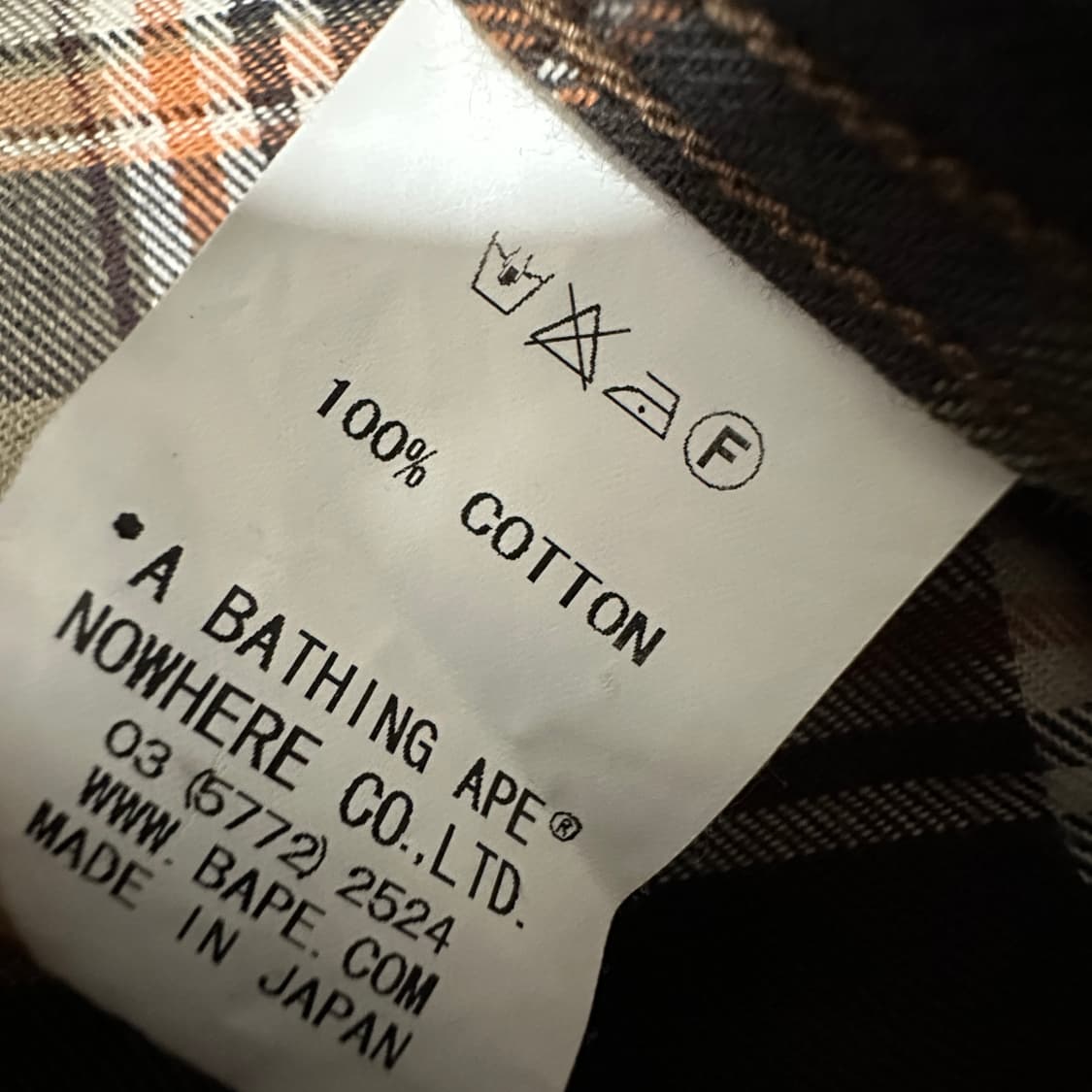 BAPE japan made check shirt 상품이미지4