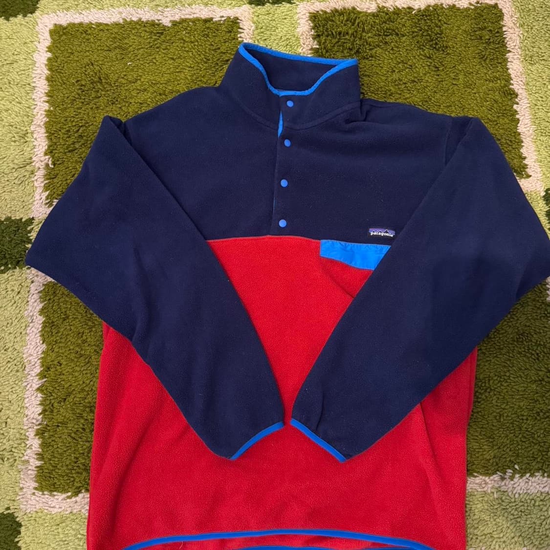 10s 파타고니아 신칠라 스냅-T 네이비/레드/블루 상품이미지1