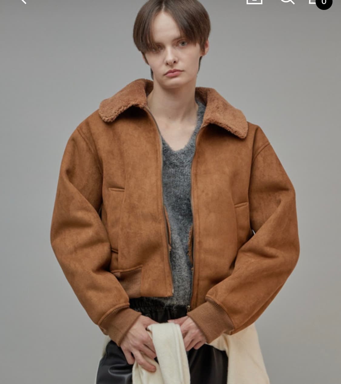 프롬웨얼 스웨이드 무스탕 상품이미지4