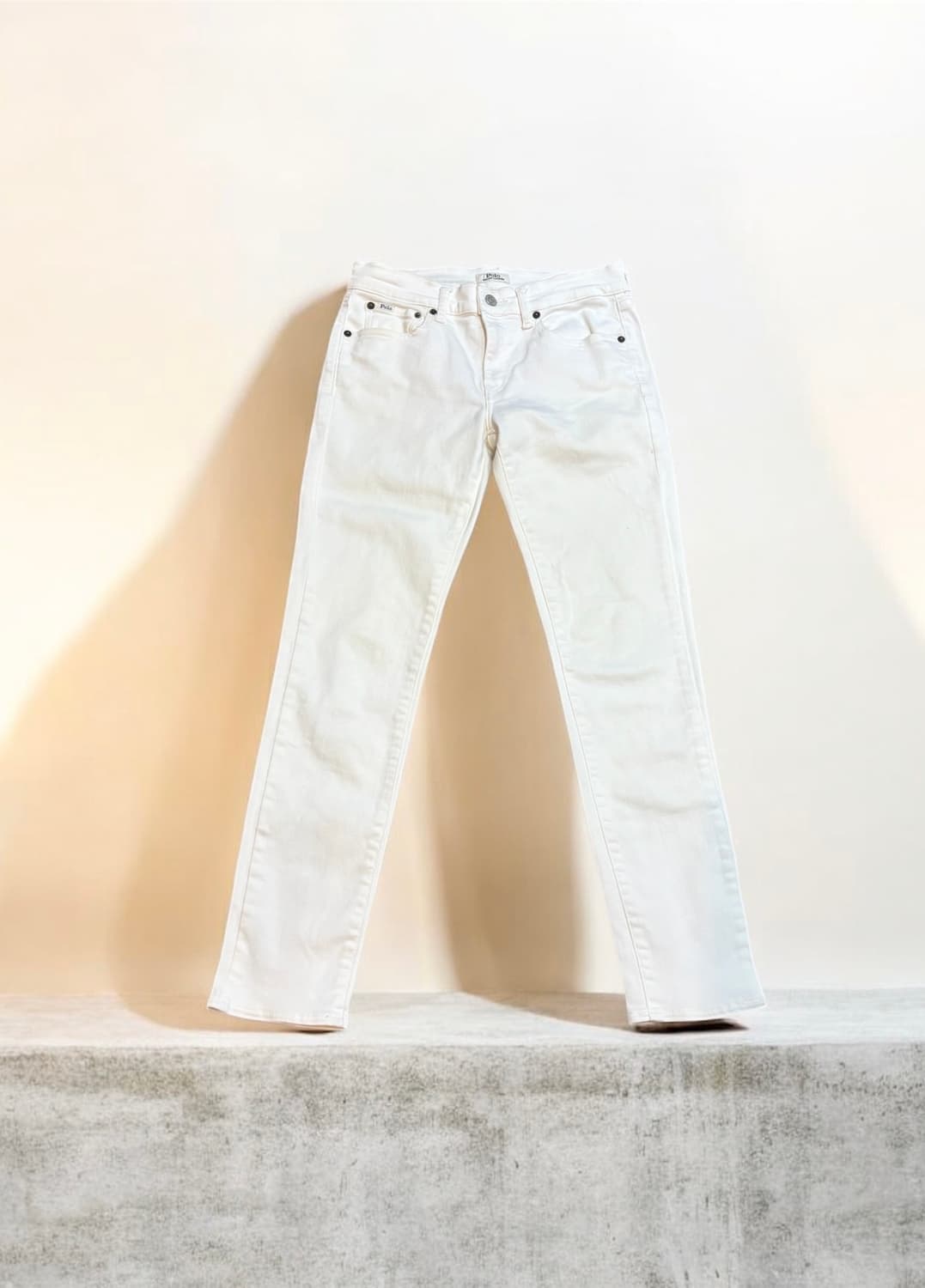 폴로 랄프로렌 스키니 화이트 상품이미지1