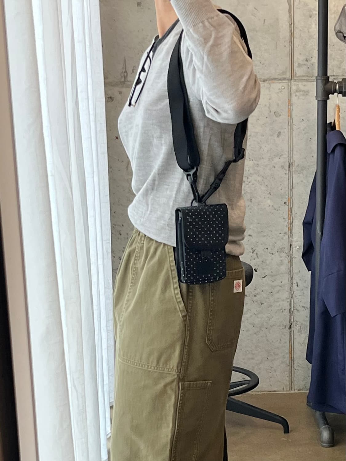 포터 크로스바디 월렛 백 블랙 상품이미지4