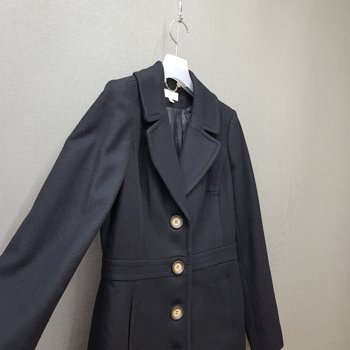 토리버치 클래식 울 블렌드 버튼 코트 S사이즈 상품이미지3