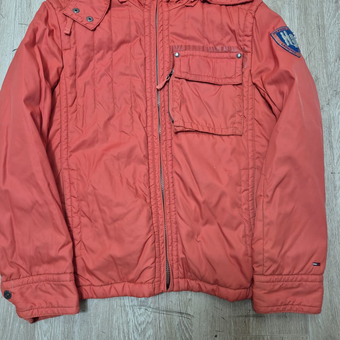 타미힐피거 데님 남성 후드 경량패딩 자켓 상품이미지3