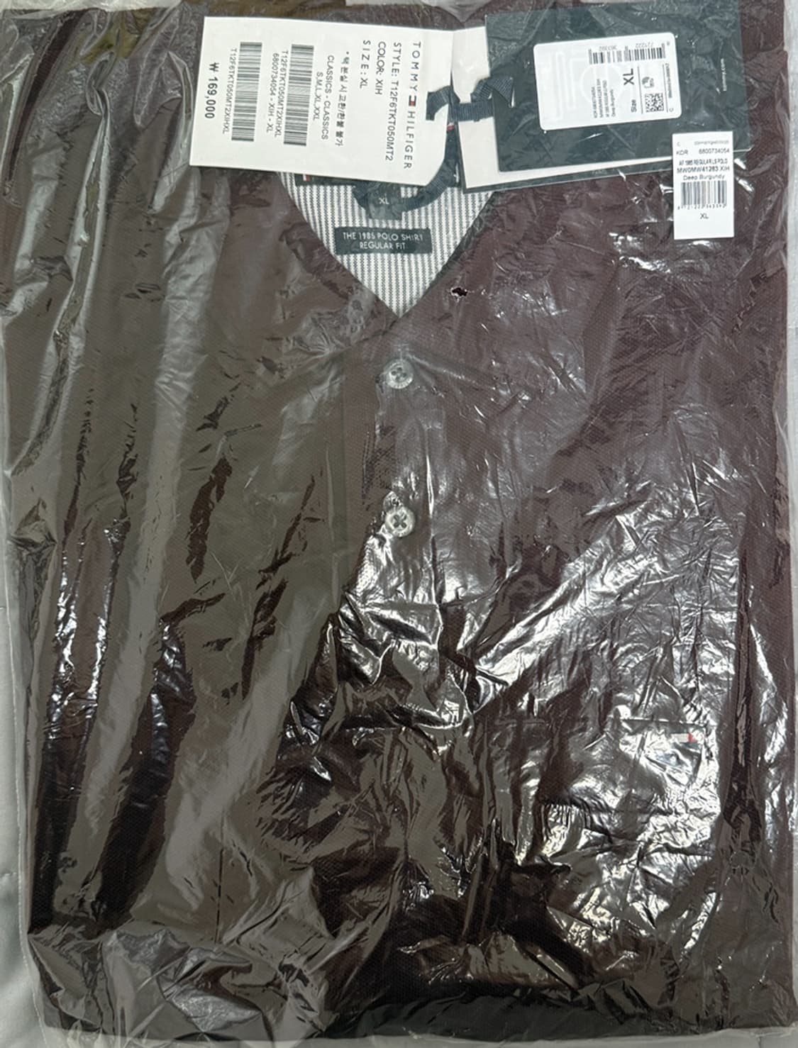 타미힐피거 긴팔 카라 폴로 셔츠 XL 새상품 상품이미지3