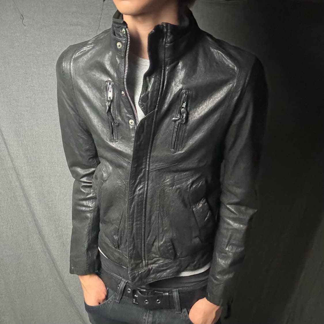 ltaly lamb skin leather jacket 상품이미지5