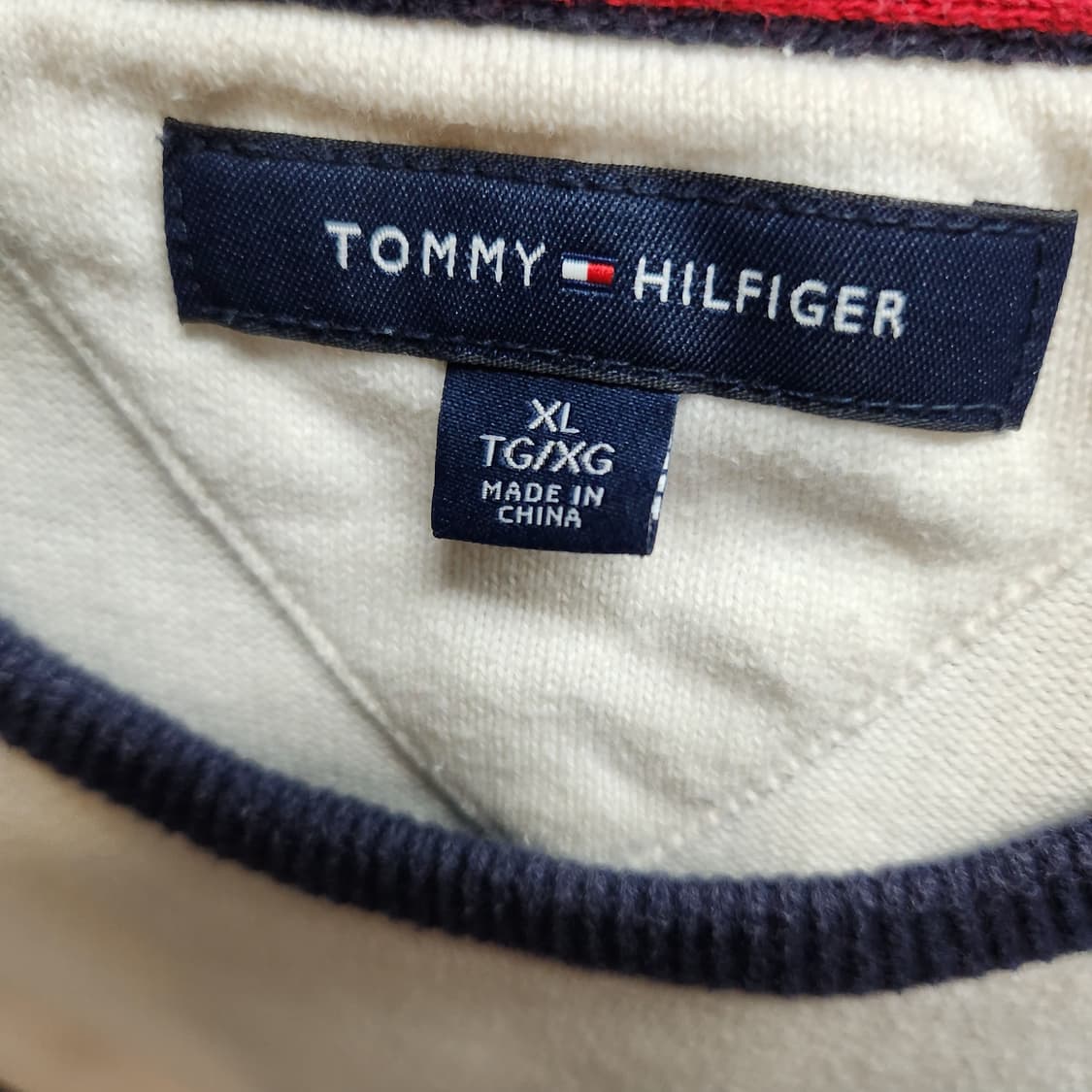 타미힐피거 컬러블럭 코튼 니트 XL(XL) 상품이미지5