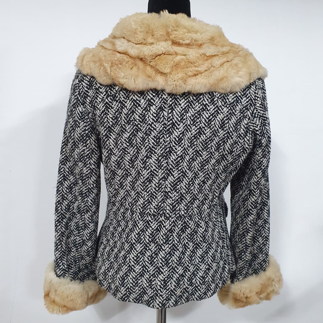 시슬리 토끼털 숄카라 울 자켓 갸루깔 달천깔 라떼갸루 오네갸루 y2k 상품이미지3