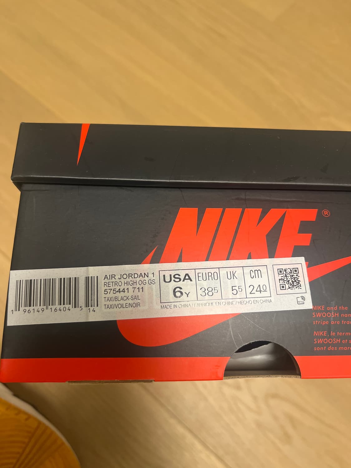 나이키 에어 조던 1 하이 OG  택시 240 상품이미지4